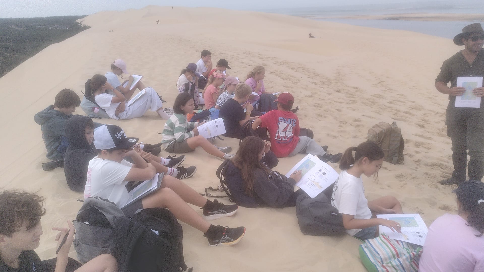 Sortie pédagogique SVT-EPS à la Dune du Pilat (5ème 2)