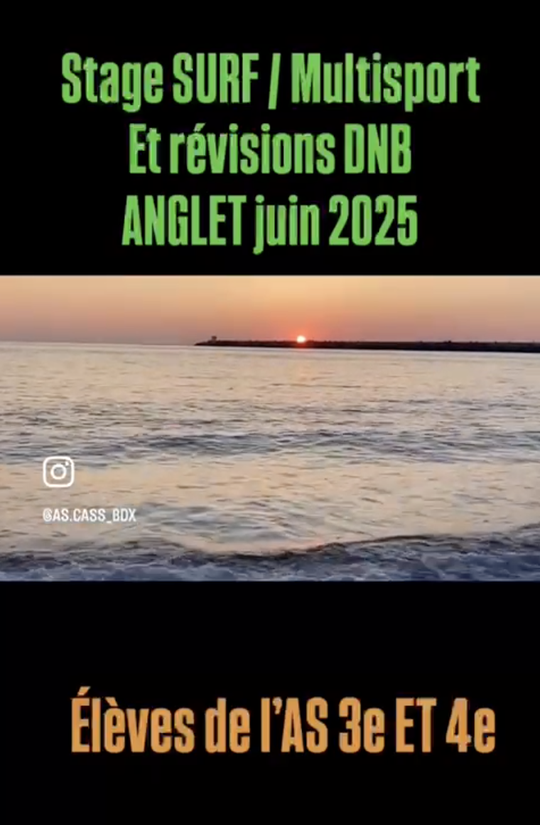 Voyage de l’Association Sportive à Anglet